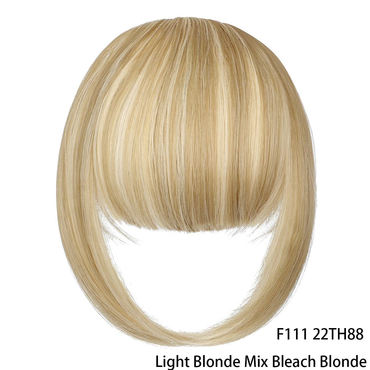 False Bangs Synthetic Hair Extension Fake Fringe Natural hair clip on bangs Light Brown wigs