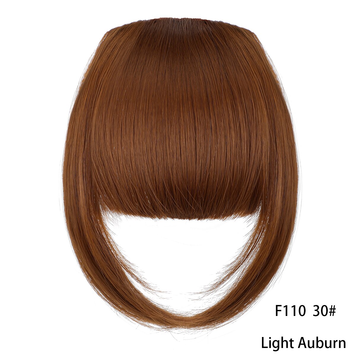 False Bangs Synthetic Hair Extension Fake Fringe Natural hair clip on bangs Light Brown wigs