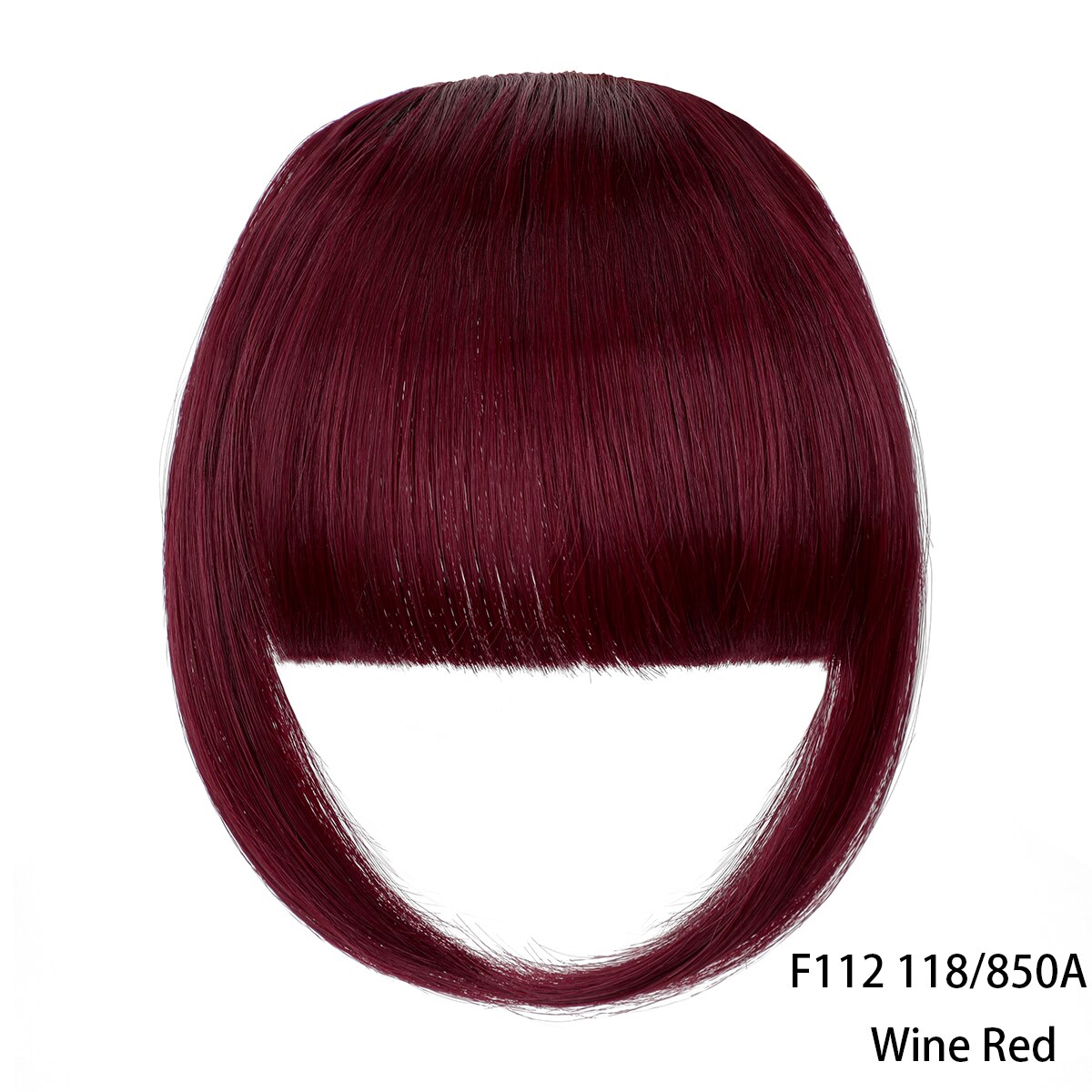 False Bangs Synthetic Hair Extension Fake Fringe Natural hair clip on bangs Light Brown wigs