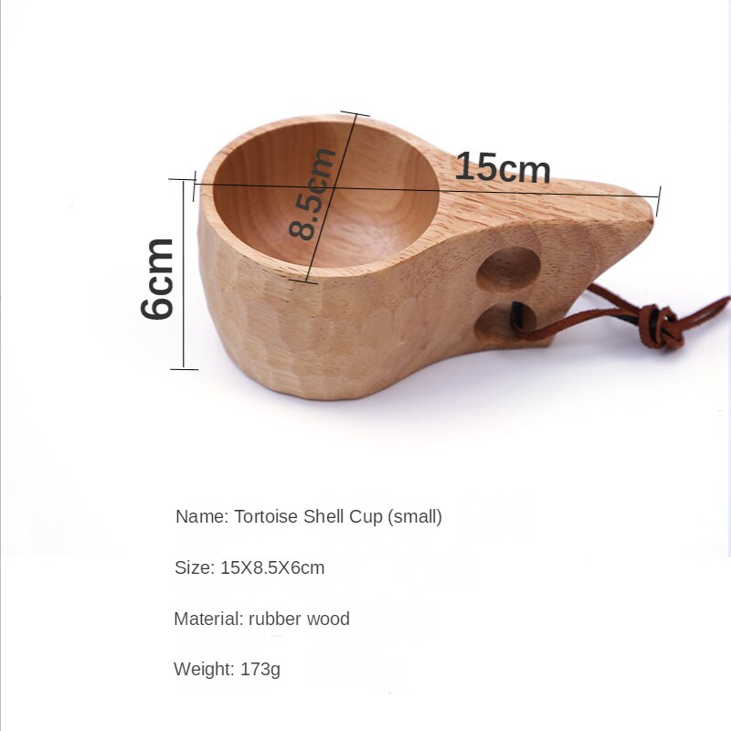 Chinese Portable Wood Coffee Mug Rubber Wooden Tea Milk Cups Water Drinking Mugs Drinkware Handmade Juice Lemon Teacup