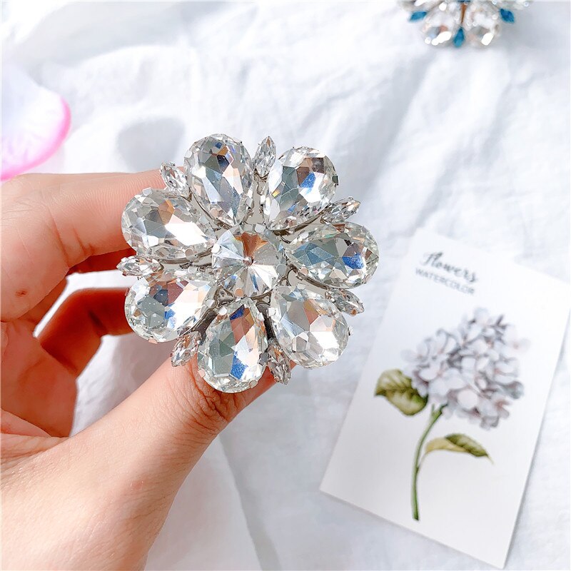 Luxurious Diamond Crystal Korea Grip Tok Stand For Cell Phone Holder Gem Noble Mobile Ring Support Universal Griptok Accessories