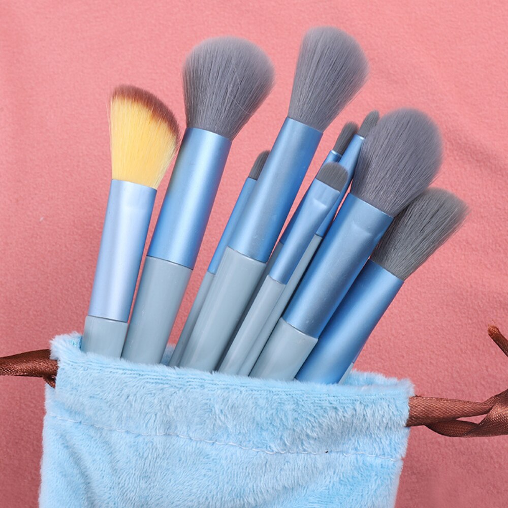 8-13Pcs Soft Fluffy Makeup Brushes Set Eye Shadow Foundation Brush Powder Blush Blending Women Cosmetic Brush Beauty MakeUp Tool