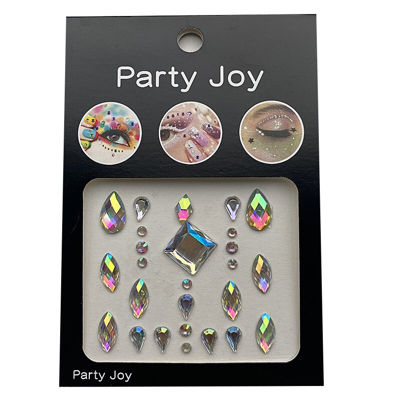 Glitter Diamond Makeup Eyeliner Eyeshadow Rhinestone Face Jewelry Stickers Eyes Stage Party Face Makeup Crystal Tattoo Stickers