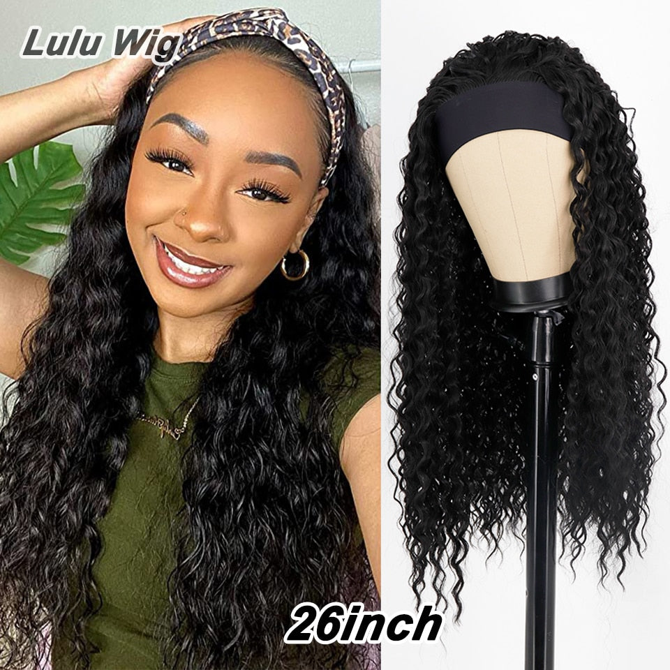 Long Middle Part Synthetic Afro Kinky Curly Wigs for Black Women Cosplay Party High Temperature Synthetic wig