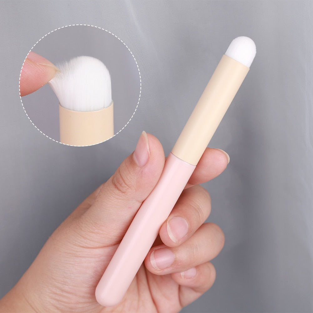 Sponge Concealer Makeup Brushes Lipstick Lip Brush Soft Makeup Powder Puff Wet Dry Use Face Contouring Blending Makeup Brushes