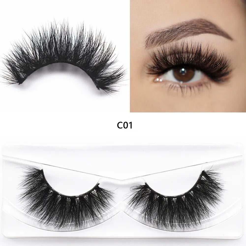 3D Mink Cat Eye Lashes Mink False Eyelash Handmade Wispy Volume Cateye Lashes Fox Eye Lashes Full Strip Lashes Makeup Fake Lash