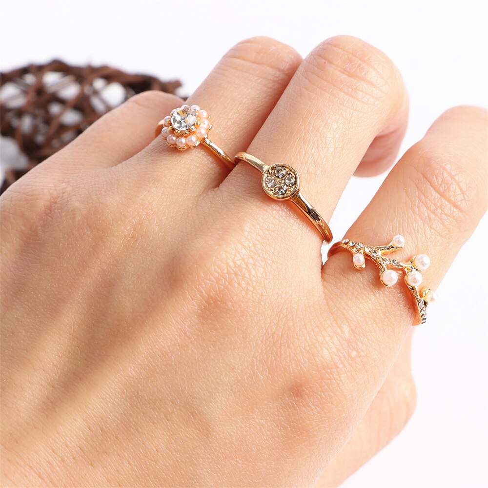 10Pcs/Lot Fashion Heart Love Micro-inlaid Colorful Crystal Finger Ring Jewelry For Women Mix Style Wedding Engagement Party