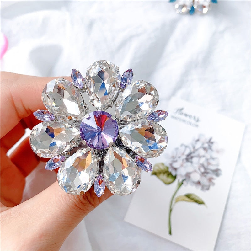 Luxurious Diamond Crystal Korea Grip Tok Stand For Cell Phone Holder Gem Noble Mobile Ring Support Universal Griptok Accessories