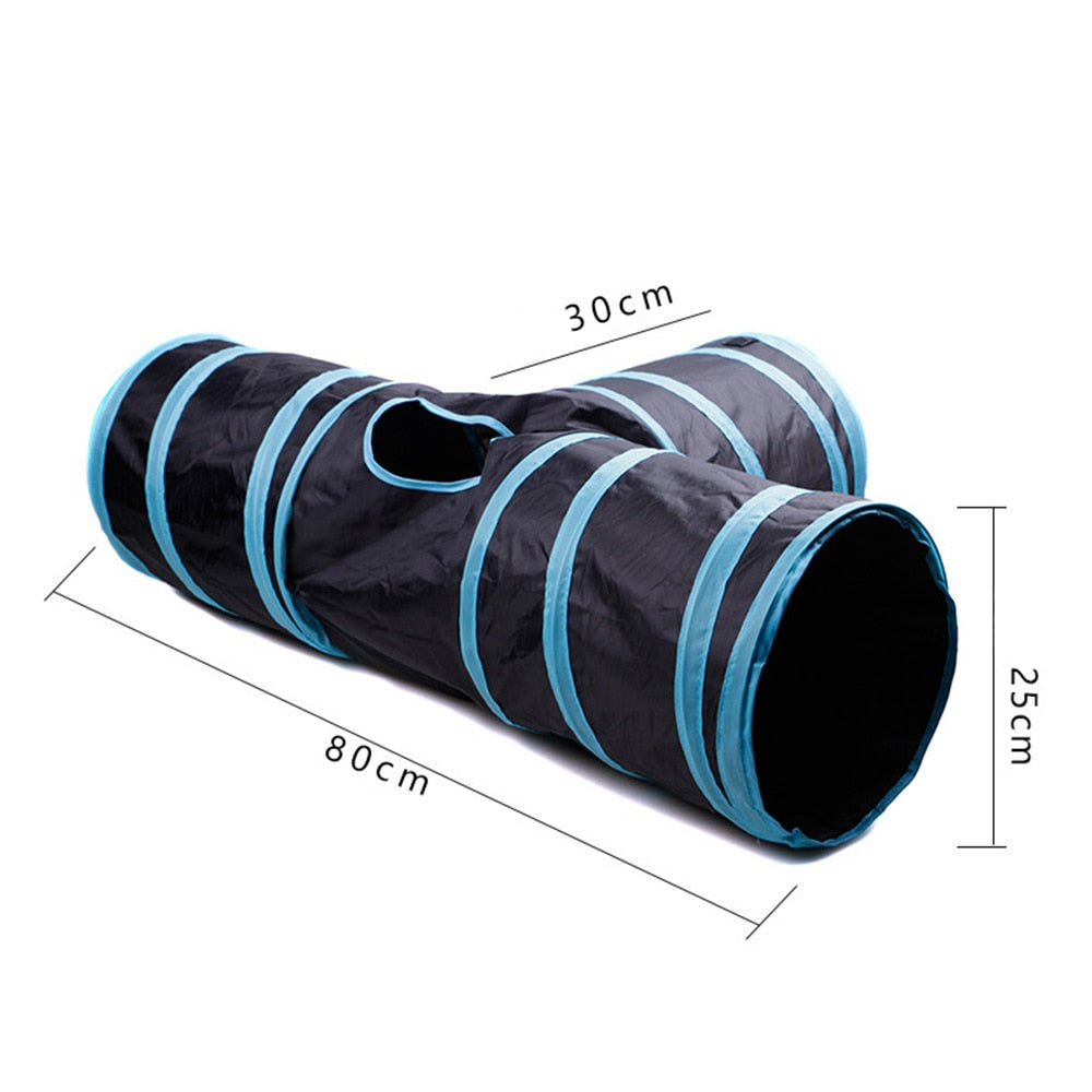 Cats Tunnel Foldable Pet Cat Toys Kitty Pet Training Interactive Fun Toy Tunnel Bored For Puppy Kitten Rabbit Play Tunnel Tube