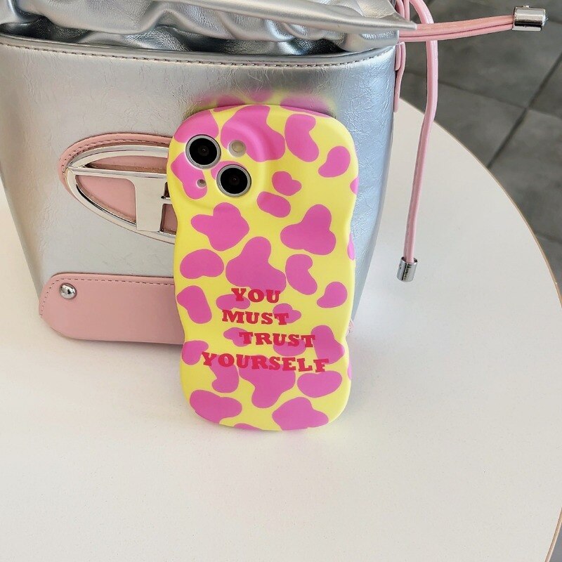 Retro leopard girls pop Phone Case For iPhone 14 13 12 11 Pro Max Case Cute Sweet sexy Liquid silicone Soft Cover