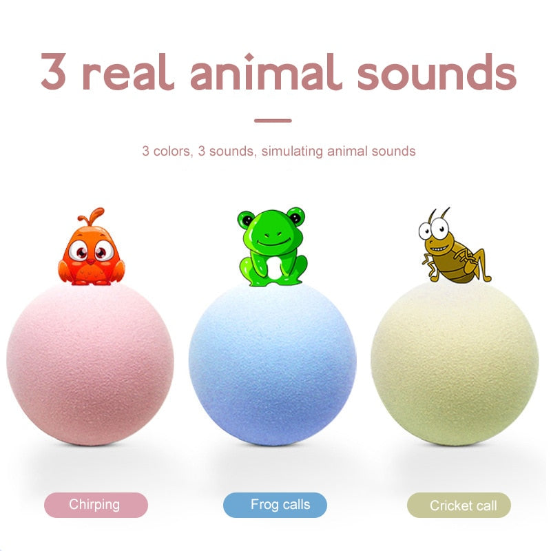 Training Self-moving Kitten Electric Cat Ball Toys Automatic Rolling Smart Cat Toys for Cats Toys for Indoor Interactive Playing