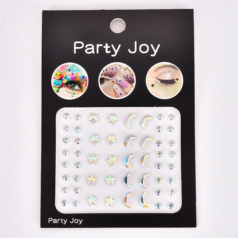 Glitter Diamond Makeup Eyeliner Eyeshadow Rhinestone Face Jewelry Stickers Eyes Stage Party Face Makeup Crystal Tattoo Stickers