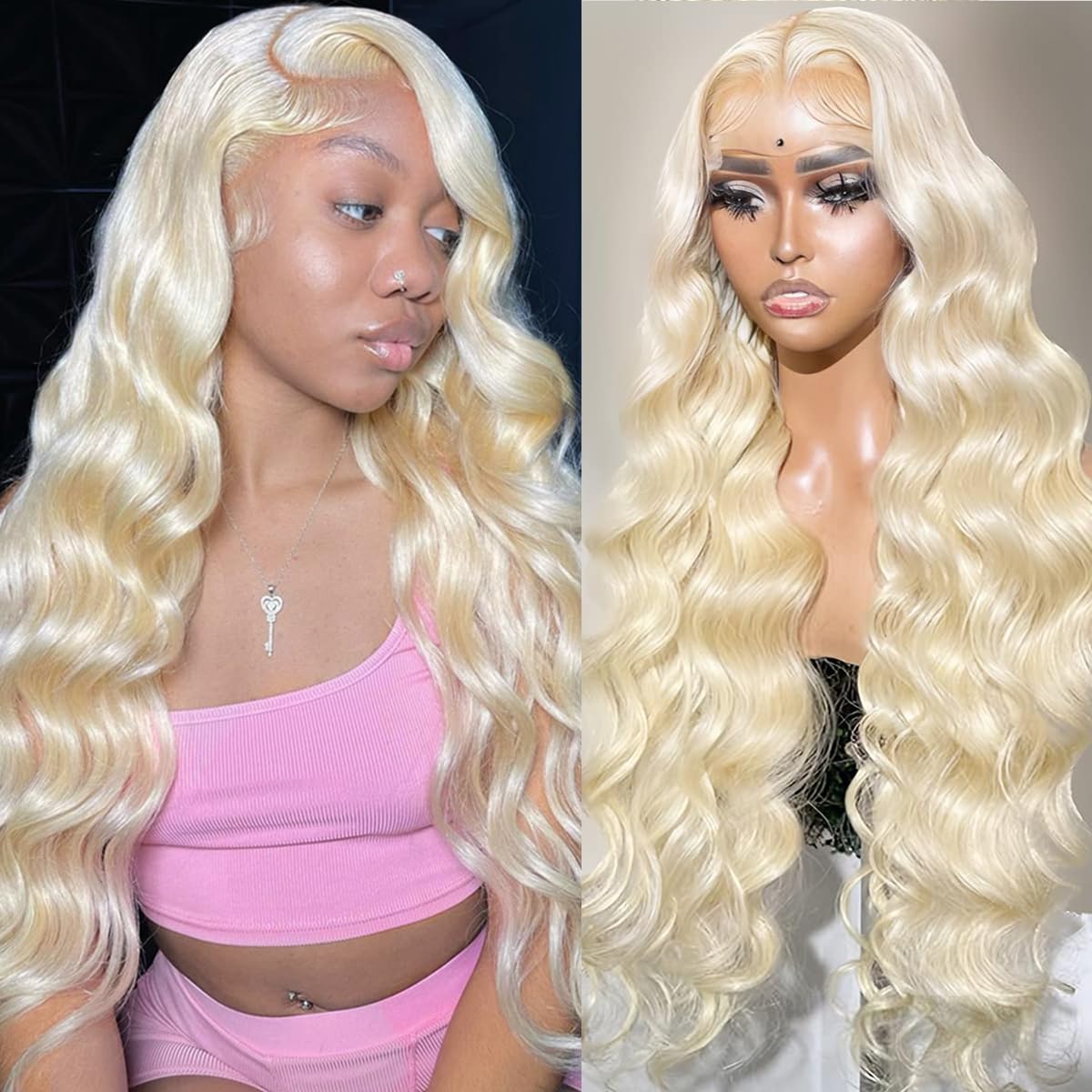 Transparent Blonde 13×4 13×6 HD Lace Frontal Wig For Women Body Wave Lace Front Wigs Honey Blond 4×4 Glueless Wig Human Hair