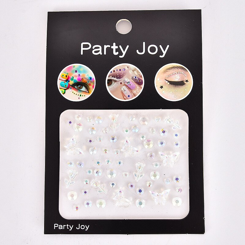 Glitter Diamond Makeup Eyeliner Eyeshadow Rhinestone Face Jewelry Stickers Eyes Stage Party Face Makeup Crystal Tattoo Stickers