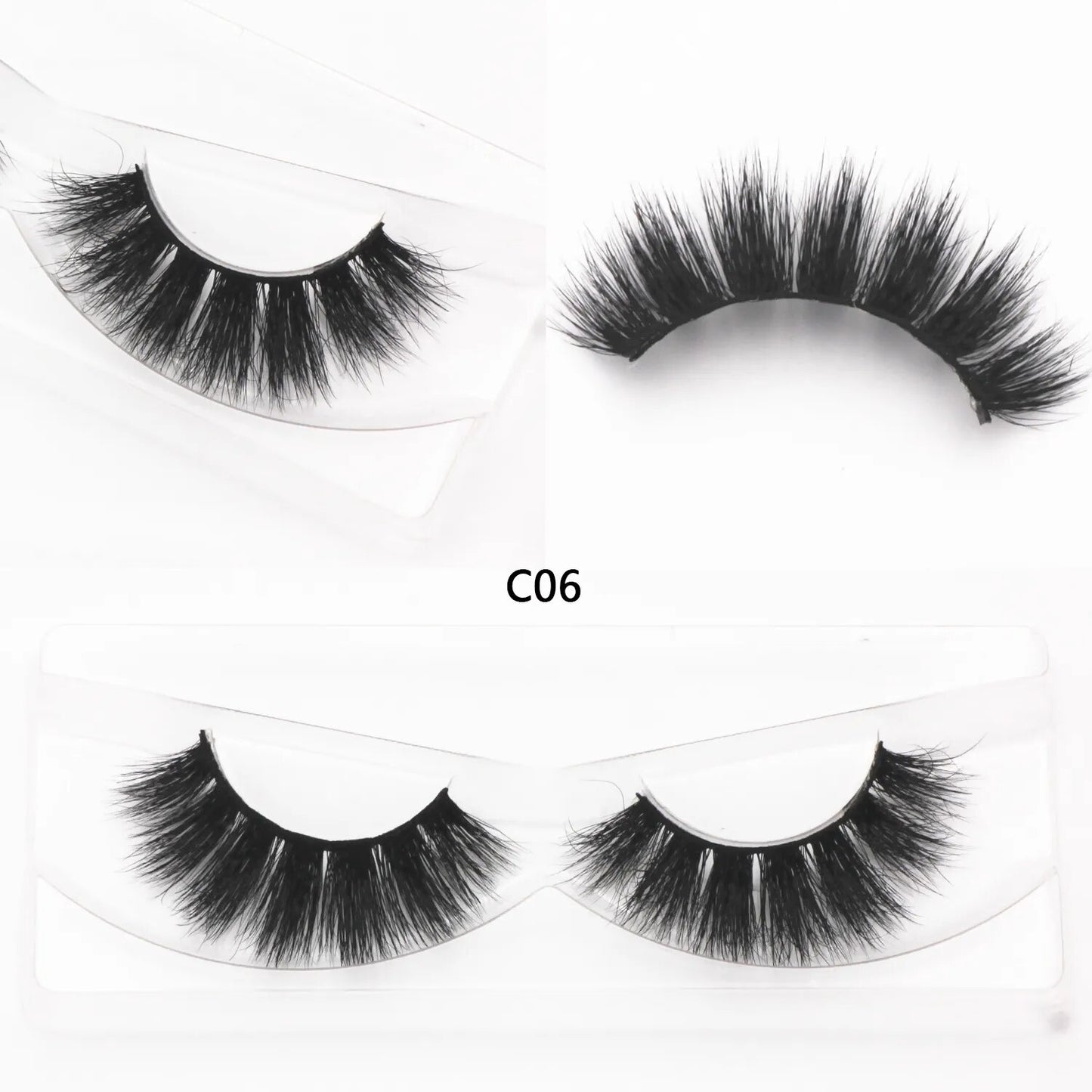 3D Mink Cat Eye Lashes Mink False Eyelash Handmade Wispy Volume Cateye Lashes Fox Eye Lashes Full Strip Lashes Makeup Fake Lash