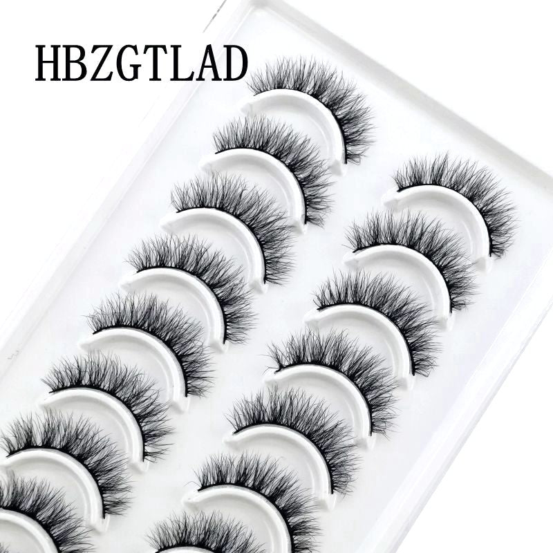 2/5/10 Pairs Natural False Eyelashes Fake Lashes Long 3D Mink Extension