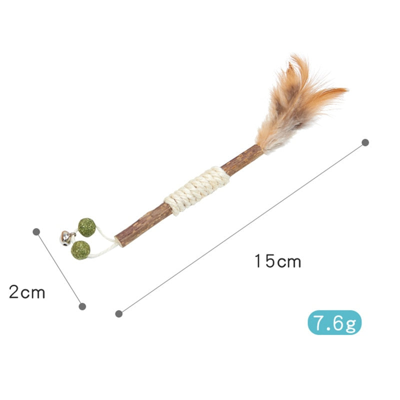 Cat Toys Chew Stick Pet Snacks Sticks Natural Stuff with Catnip for Kitten Cats Cleaning Teeth Cat Accessories