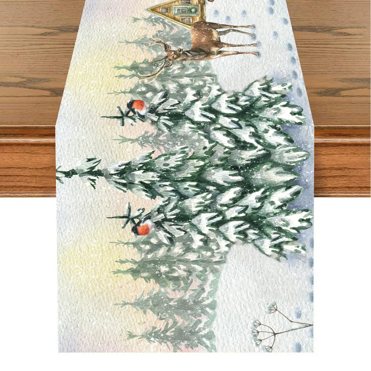 Christmas Table Runner Merry Christmas Decoration for Home Xmas Party Decor Navidad Notal Noel Ornament Happy New Year