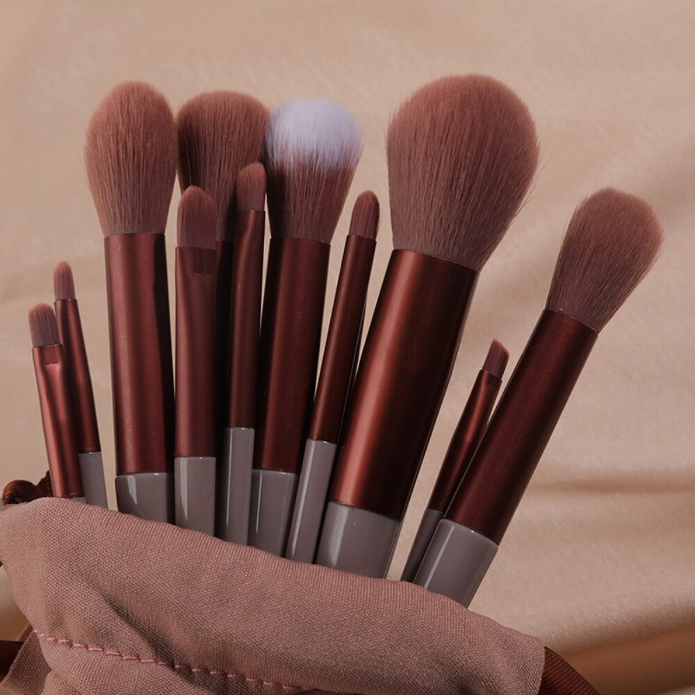 8-13Pcs Soft Fluffy Makeup Brushes Set Eye Shadow Foundation Brush Powder Blush Blending Women Cosmetic Brush Beauty MakeUp Tool