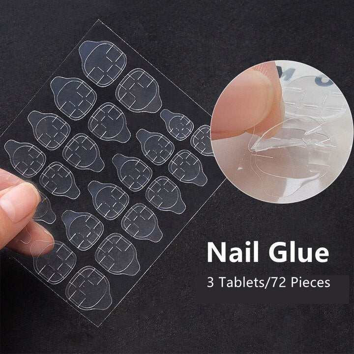 24PCS Dark Punk False Nails with Glue Gradient Long Detachable Fire Stick on Nails Skull Flame  Art DIY Fashion Manicure Tool