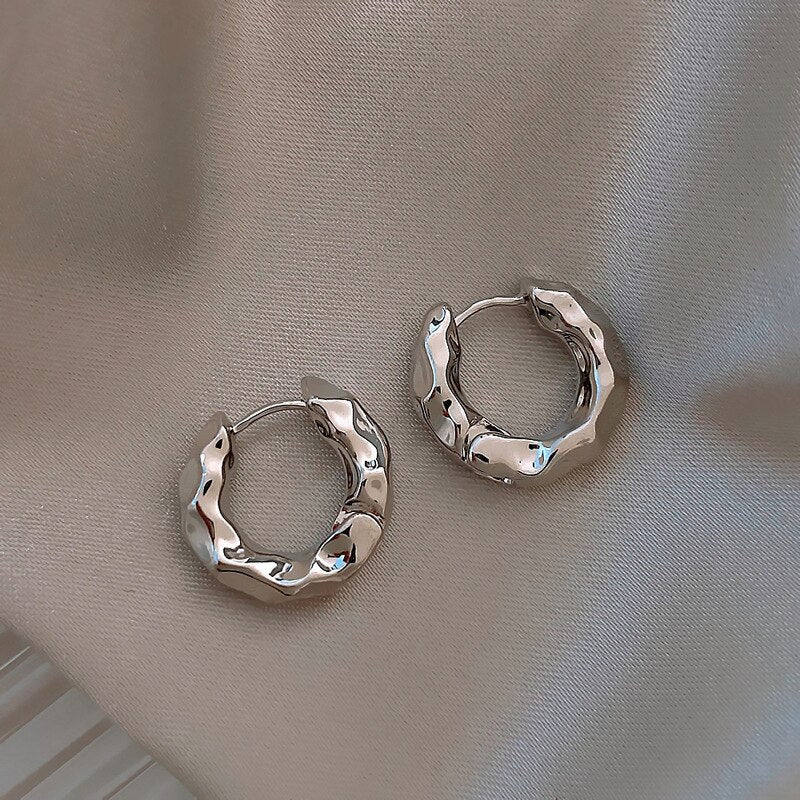 Gold Color Geometric Stud Earrings for Women Korean Fashion Women Earings Party Classic Jewelry