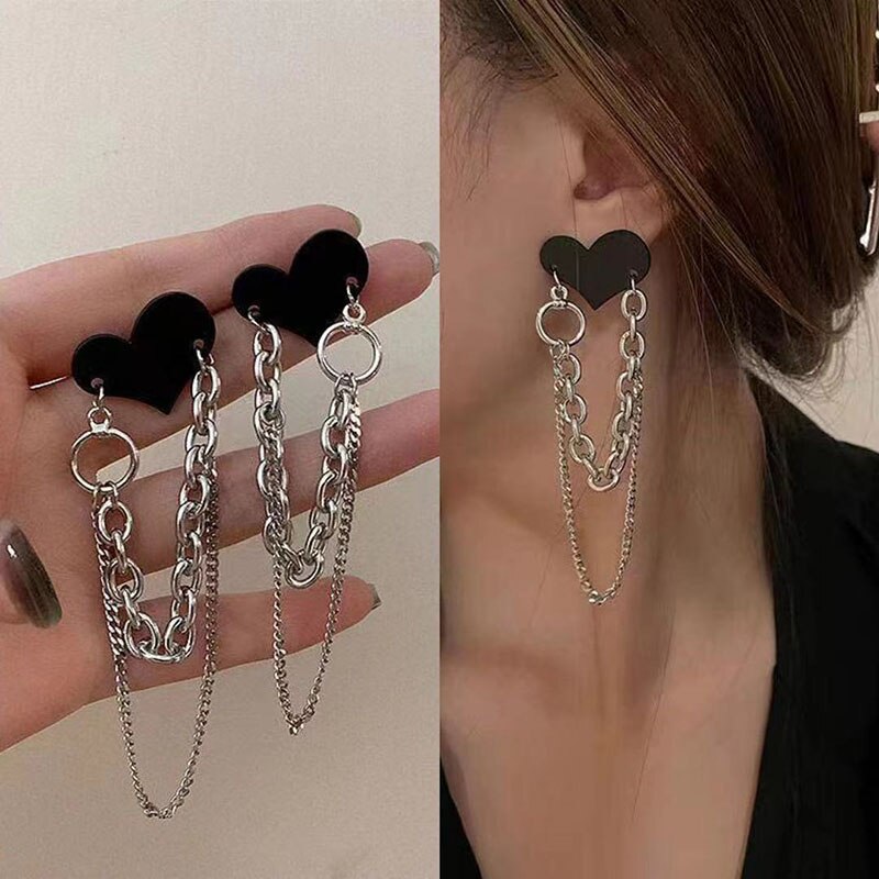 Korean Zircon Multi-layer Geometric Earrings for Women Temperament Drop Crystal Earings Party Jewelry