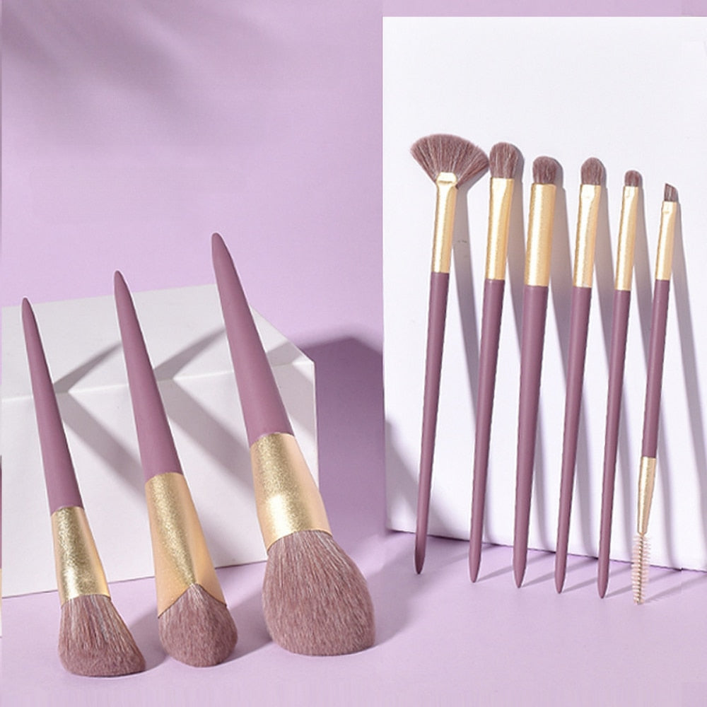 8-13Pcs Soft Fluffy Makeup Brushes Set Eye Shadow Foundation Brush Powder Blush Blending Women Cosmetic Brush Beauty MakeUp Tool