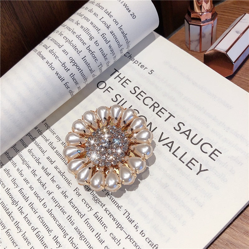 Luxurious Diamond Crystal Korea Grip Tok Stand For Cell Phone Holder Gem Noble Mobile Ring Support Universal Griptok Accessories