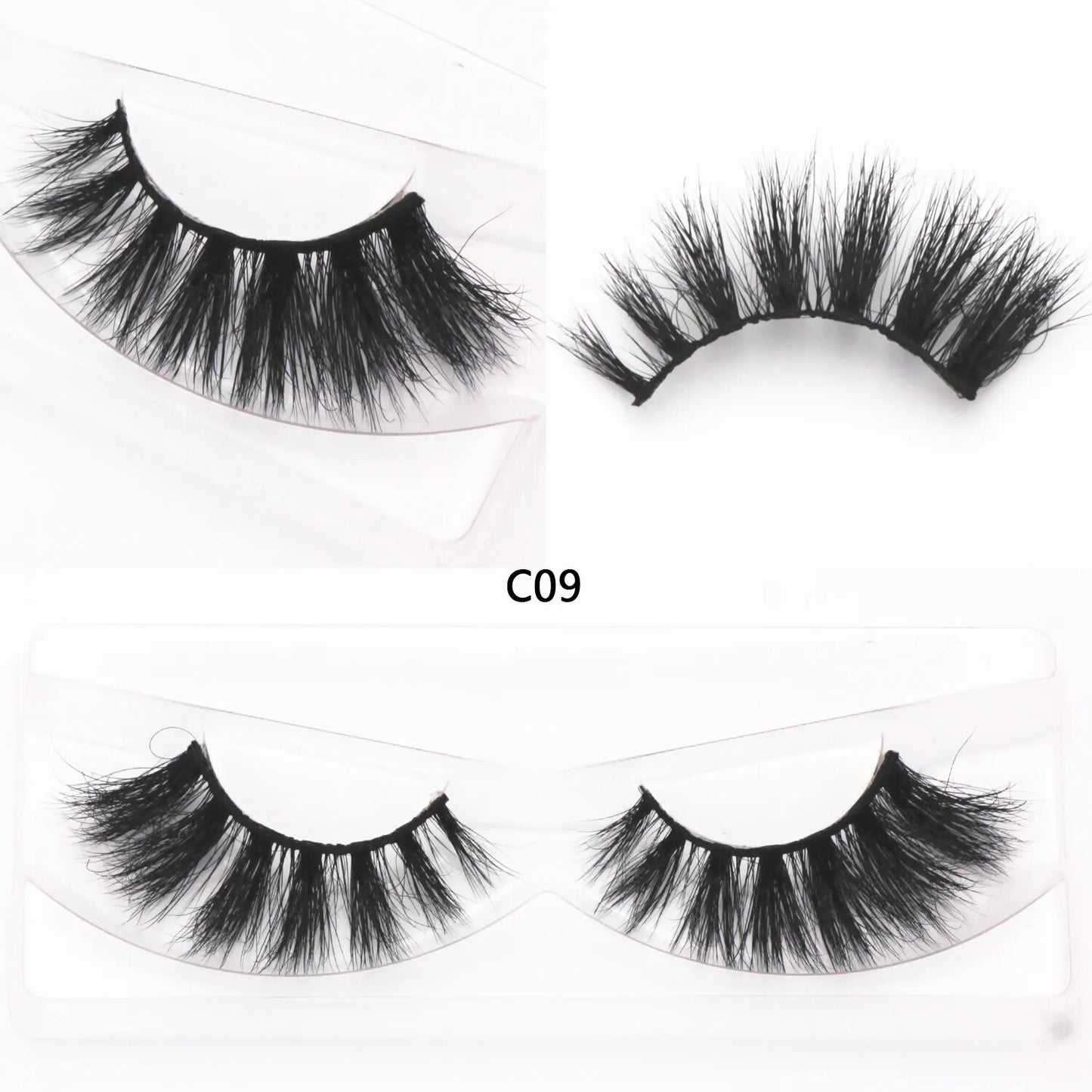 3D Mink Cat Eye Lashes Mink False Eyelash Handmade Wispy Volume Cateye Lashes Fox Eye Lashes Full Strip Lashes Makeup Fake Lash