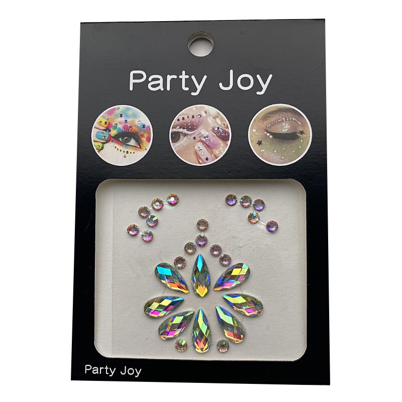 Glitter Diamond Makeup Eyeliner Eyeshadow Rhinestone Face Jewelry Stickers Eyes Stage Party Face Makeup Crystal Tattoo Stickers