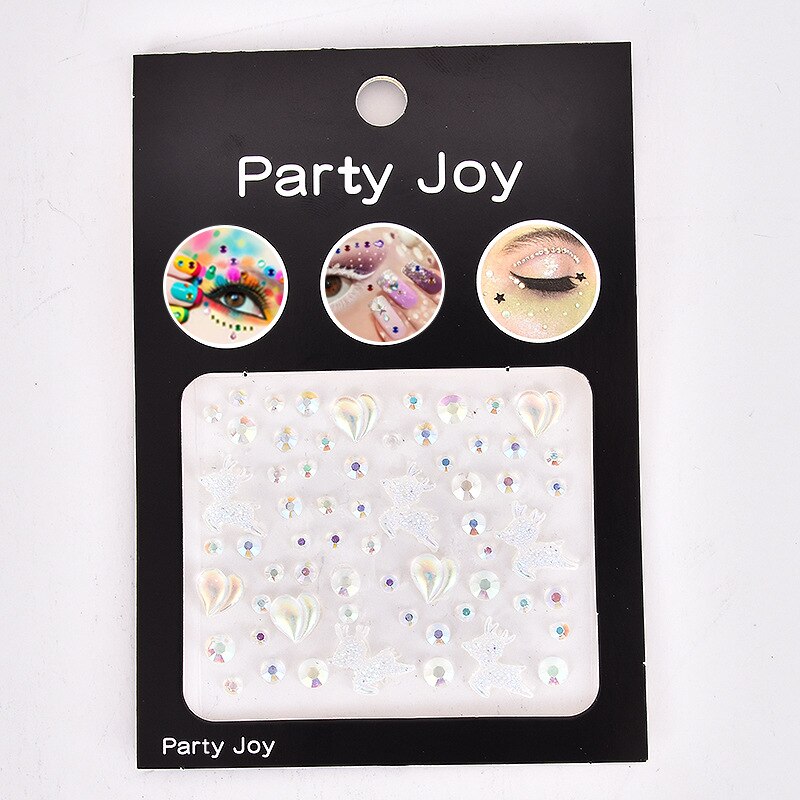 Glitter Diamond Makeup Eyeliner Eyeshadow Rhinestone Face Jewelry Stickers Eyes Stage Party Face Makeup Crystal Tattoo Stickers