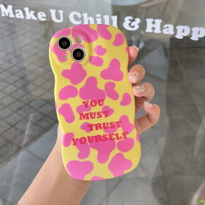 Retro leopard girls pop Phone Case For iPhone 14 13 12 11 Pro Max Case Cute Sweet sexy Liquid silicone Soft Cover