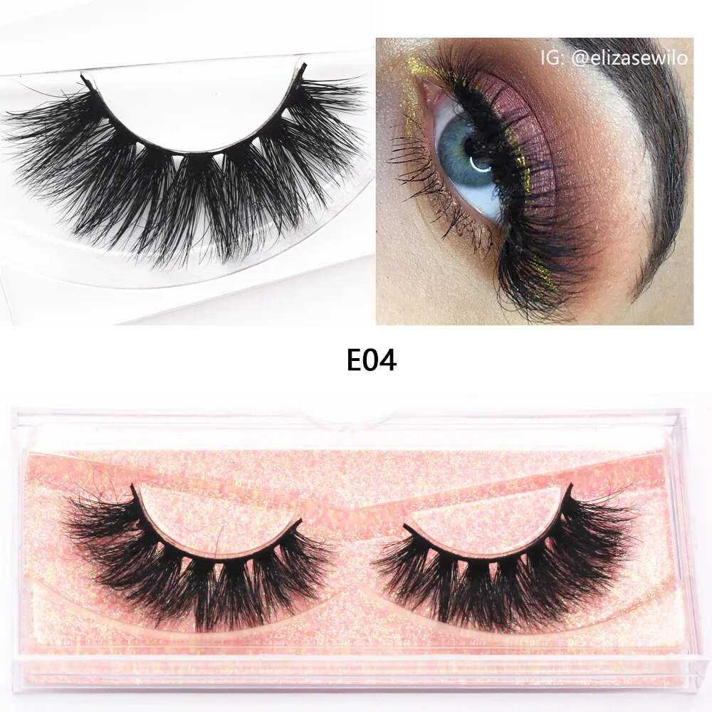 3D Mink Cat Eye Lashes Mink False Eyelash Handmade Wispy Volume Cateye Lashes Fox Eye Lashes Full Strip Lashes Makeup Fake Lash