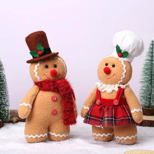 Christmas New Year Decoration Gingerbread Man Doll Ornament Indoor Home Party Gift Decor