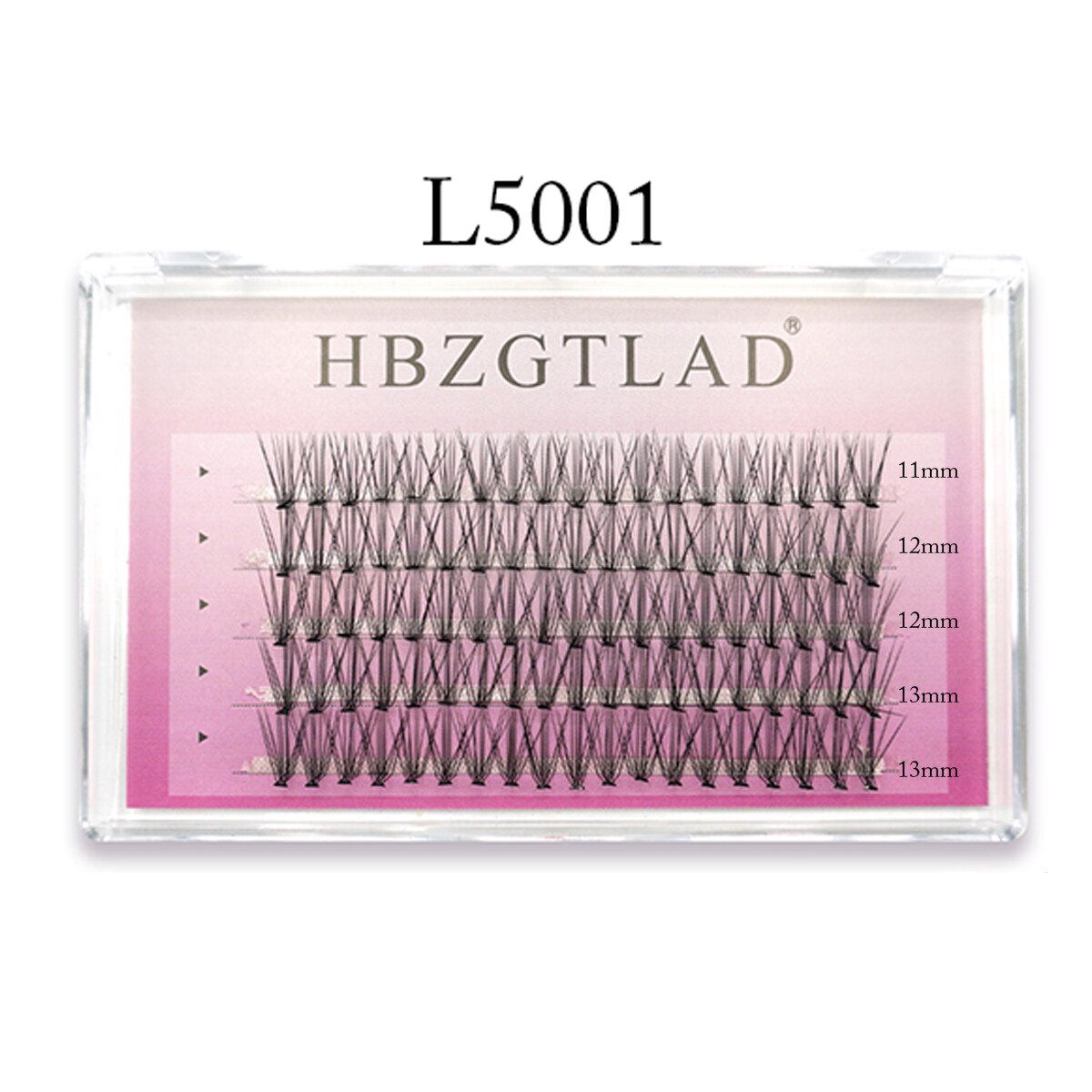 20D/40D L Curl Super Cluster Eyelash Extension Natural Mink Eyelash Individual Segmented Lashes Cilias Volume