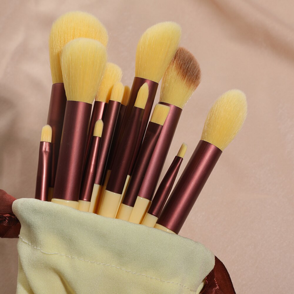 8-13Pcs Soft Fluffy Makeup Brushes Set Eye Shadow Foundation Brush Powder Blush Blending Women Cosmetic Brush Beauty MakeUp Tool