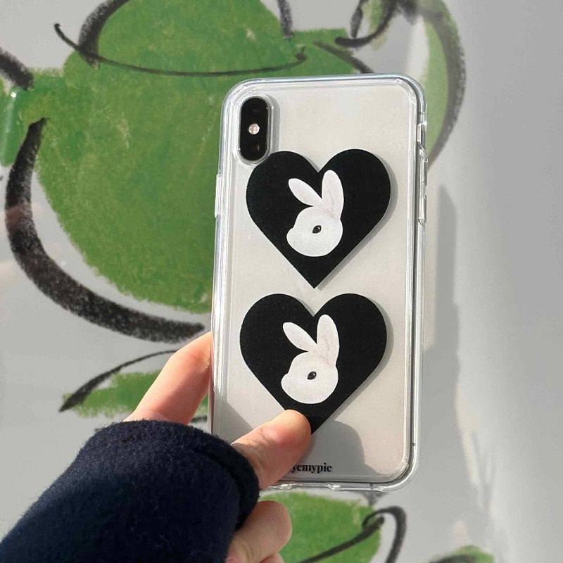 Korean ins Cute Dog Phone Case For iPhone 11 12 13 Pro Max X XR XS Max 7 8 Plus SE Clear Silicone Soft TPU Cover ins