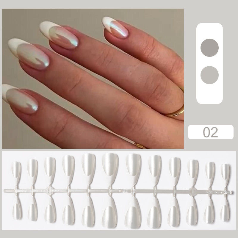 Matte False Nail Tips Solid Color Matte Super Long Coffin False Nail Ballet Press on Nails Tips