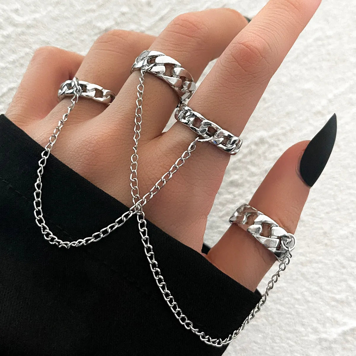 Bohemian Geometric Rings Sets Crystal Star Moon Flower Butterfly Constellation Knuckle Finger Ring Set For Women Jewelry