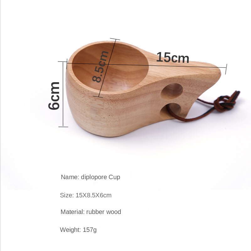 Chinese Portable Wood Coffee Mug Rubber Wooden Tea Milk Cups Water Drinking Mugs Drinkware Handmade Juice Lemon Teacup