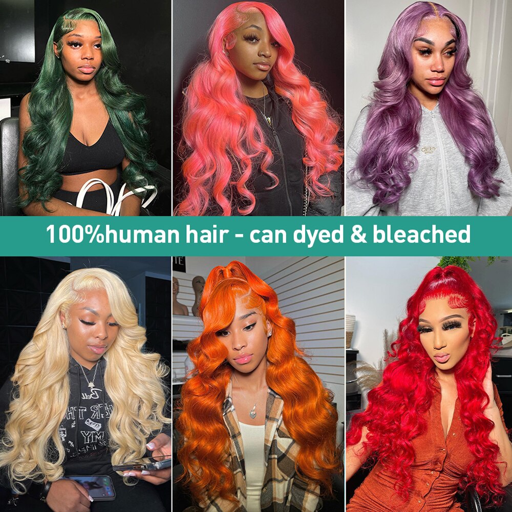 Transparent Blonde 13×4 13×6 HD Lace Frontal Wig For Women Body Wave Lace Front Wigs Honey Blond 4×4 Glueless Wig Human Hair