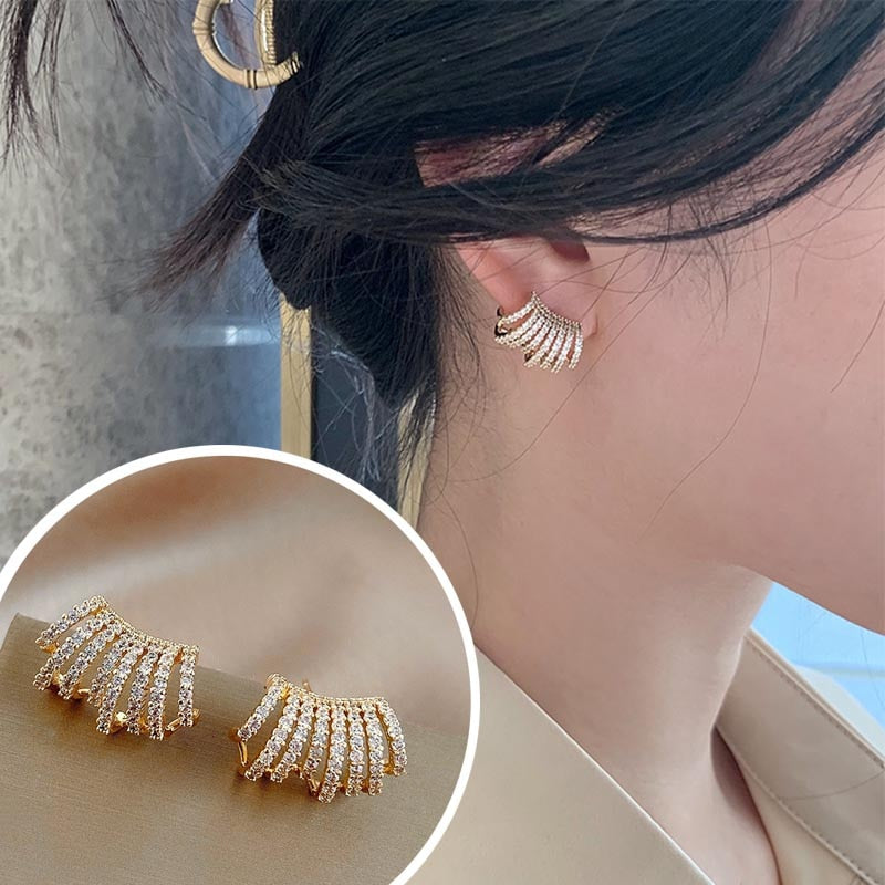 Gold Color Geometric Stud Earrings for Women Korean Fashion Women Earings Party Classic Jewelry