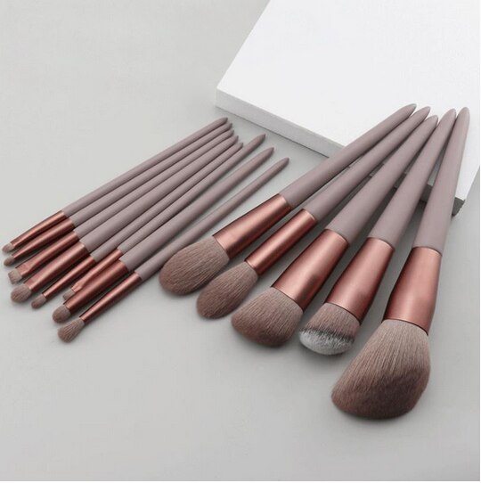 13pcs Makeup Brushes Set for Cosmetic Soft Beauty Powder Eyeshadow Foundation Blush Concealer Blending Makeup Brush Set