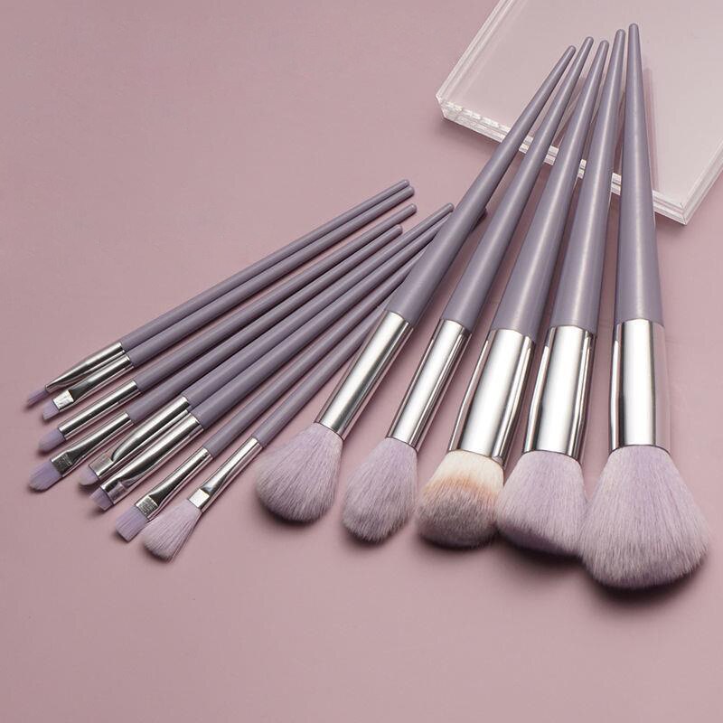 13pcs Makeup Brushes Set for Cosmetic Soft Beauty Powder Eyeshadow Foundation Blush Concealer Blending Makeup Brush Set