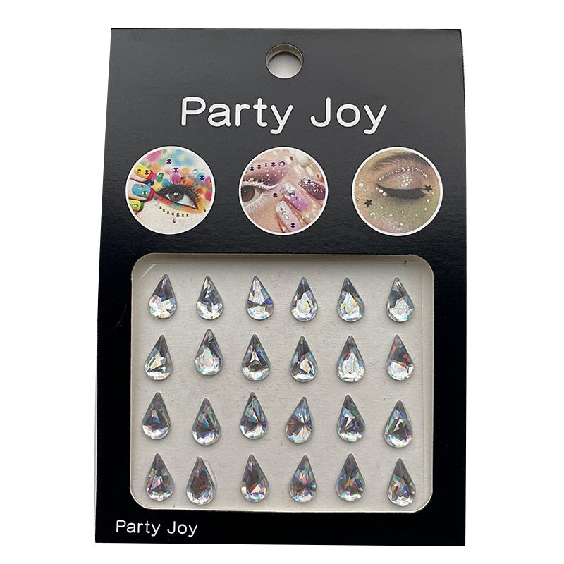 Glitter Diamond Makeup Eyeliner Eyeshadow Rhinestone Face Jewelry Stickers Eyes Stage Party Face Makeup Crystal Tattoo Stickers