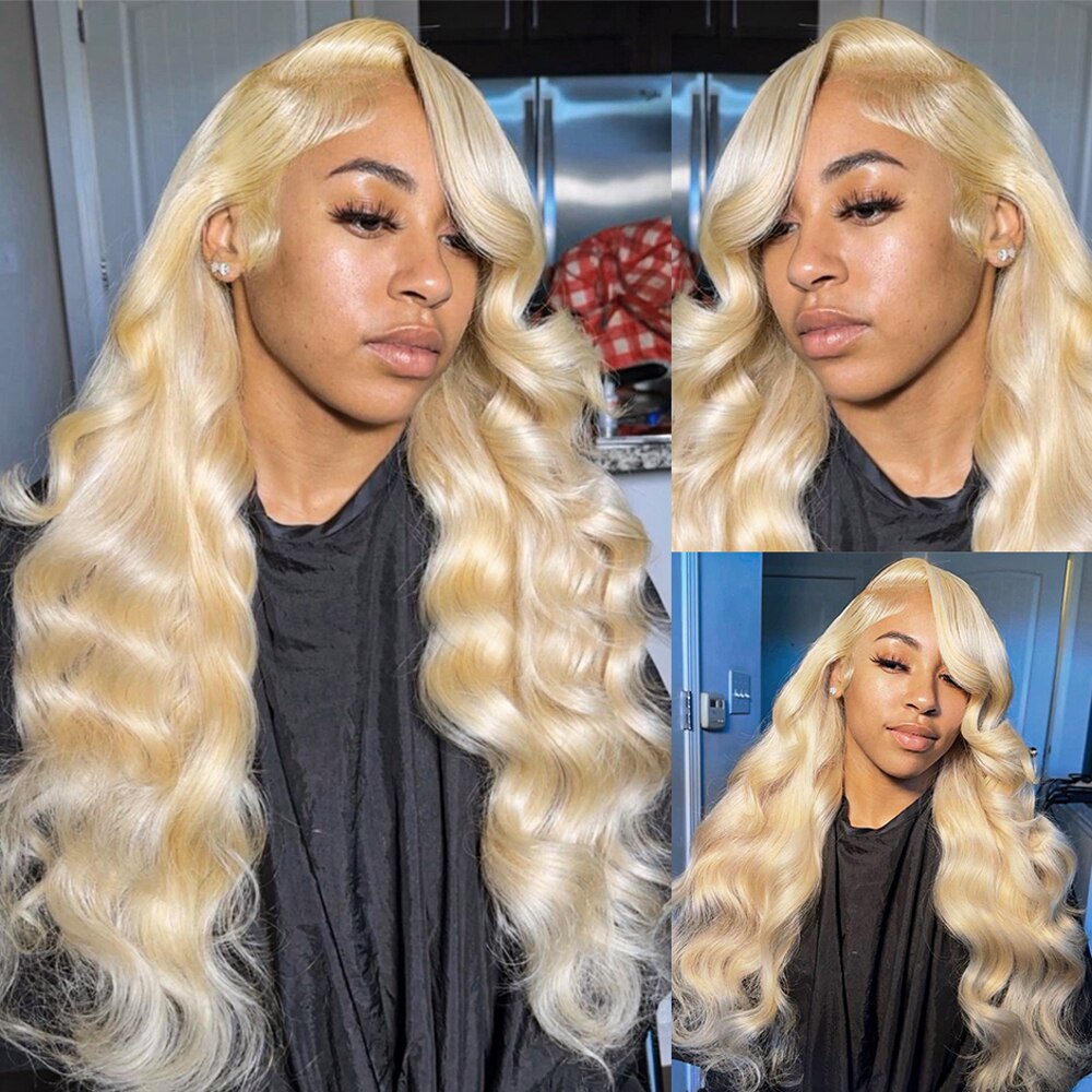 Transparent Blonde 13×4 13×6 HD Lace Frontal Wig For Women Body Wave Lace Front Wigs Honey Blond 4×4 Glueless Wig Human Hair