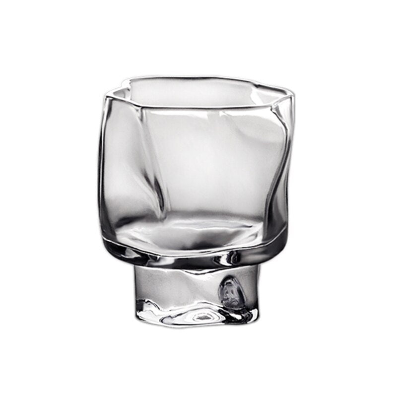 Japanese Irregular Art Whisky Glasses 70ml Shot Glass Frosted Color Crystal Dassai Sake Cups Rhum Beer Liquor Small Wine Tumbler