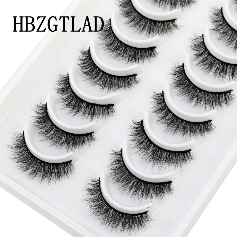 2/5/10 Pairs Natural False Eyelashes Fake Lashes Long 3D Mink Extension