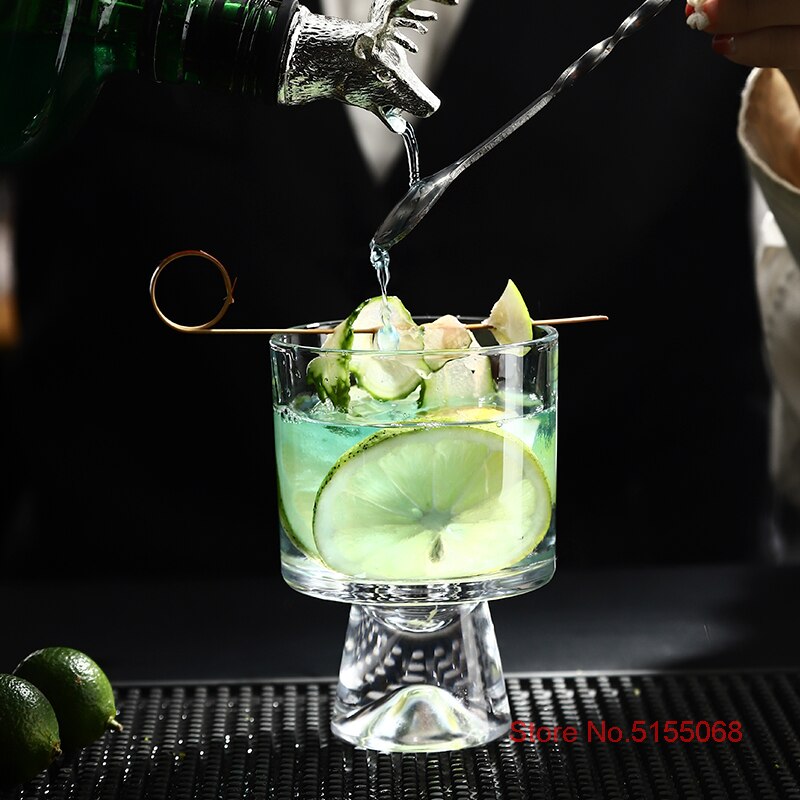 Iceberg Crystal Cocktail Glass For Bar Fancy Dessert Cups Ice Cream Smoothie Milkshake Goblet Glassware