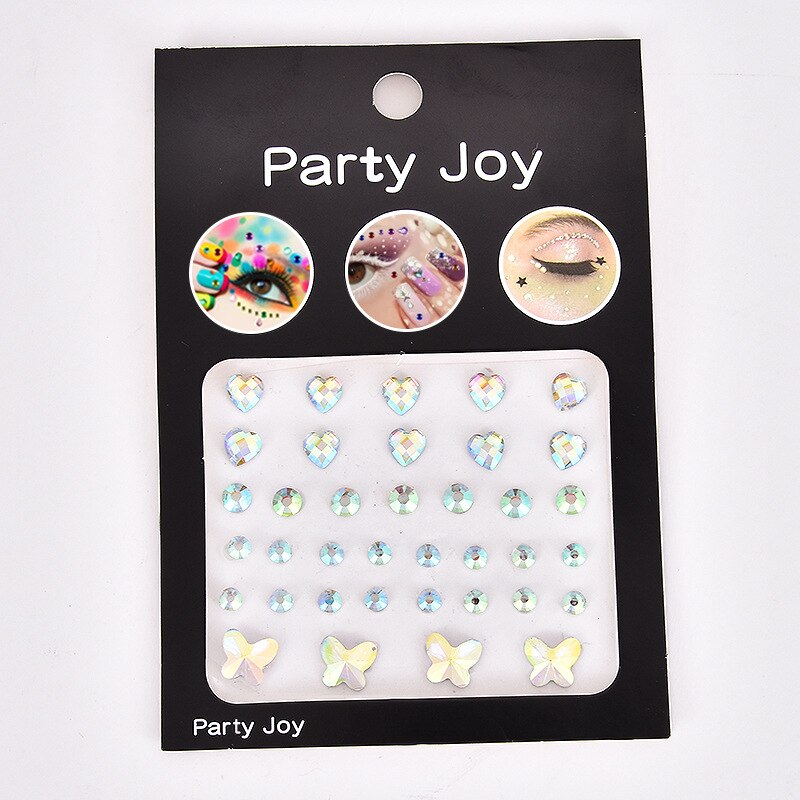 Glitter Diamond Makeup Eyeliner Eyeshadow Rhinestone Face Jewelry Stickers Eyes Stage Party Face Makeup Crystal Tattoo Stickers